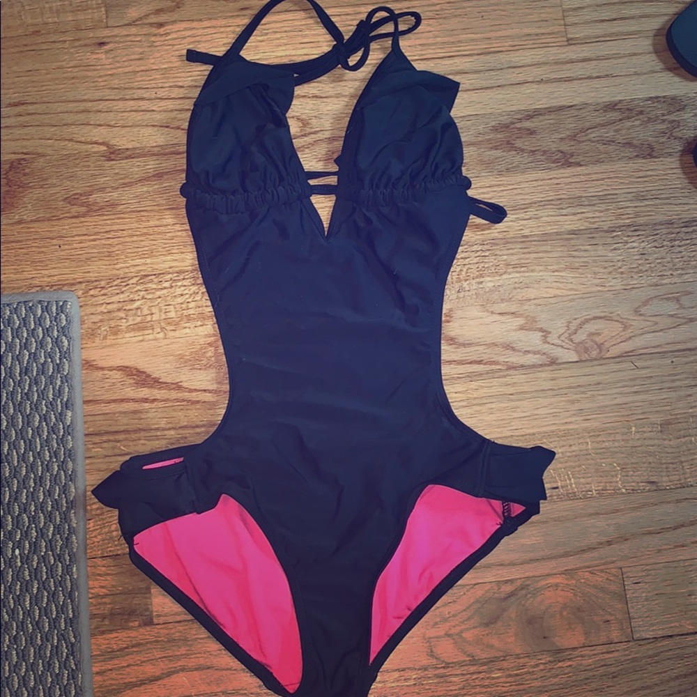 Black One Piece Swimsuit